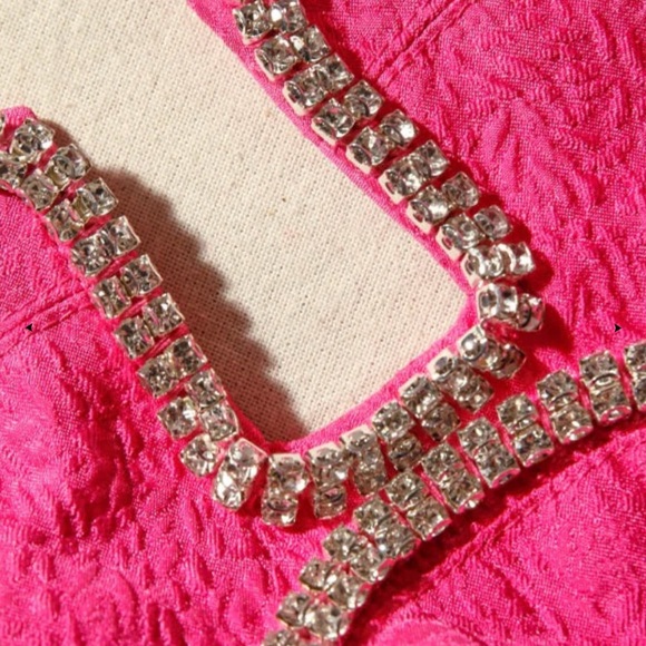 NWT Self Portrait Pink Off-Shoulder Dress - Picture 4 of 6